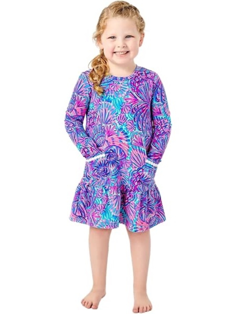 Lilly Pulitzer Vira Long Sleeve Ruffle Dress